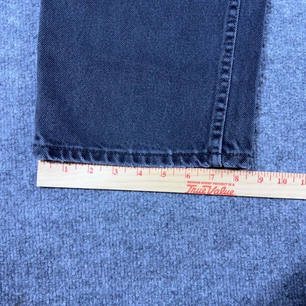 Levis 505 Regular Fit Straight Leg Jeans Mens 38x34 Faded Black Denim Pants
